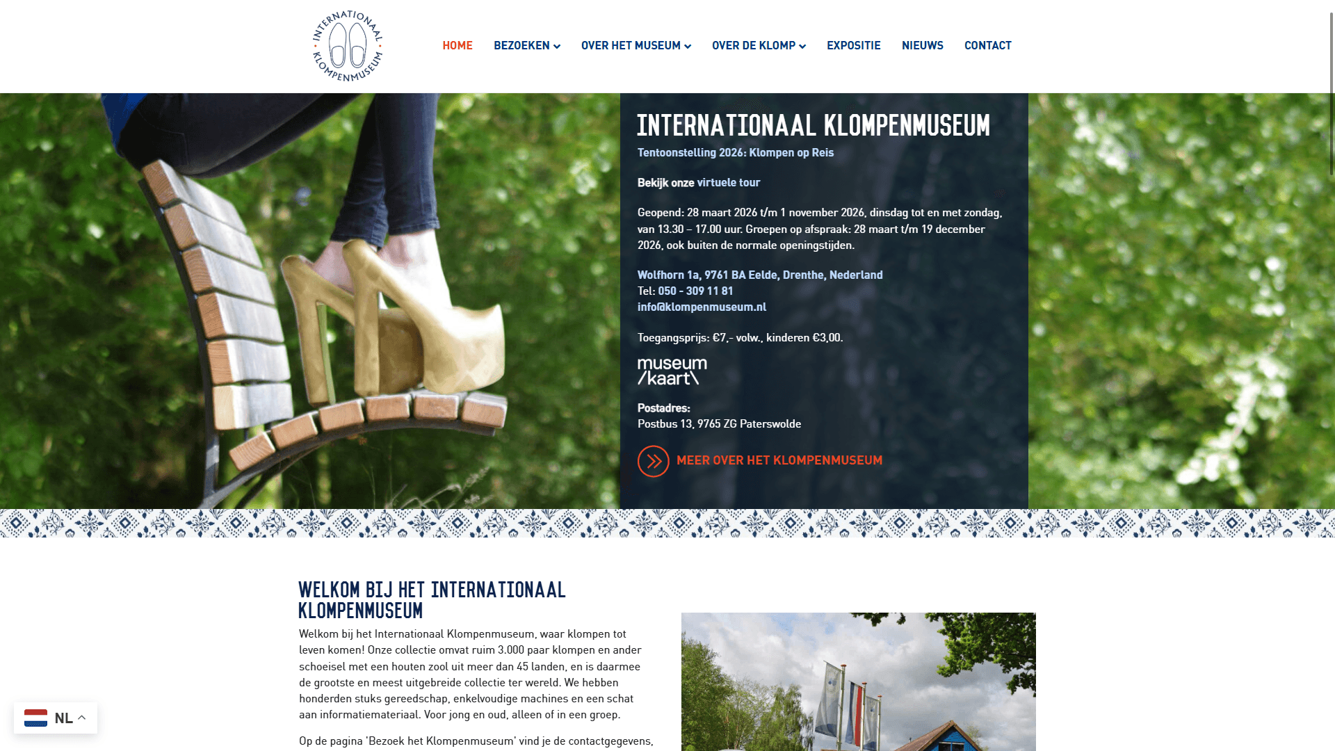 Website Klompenmuseum