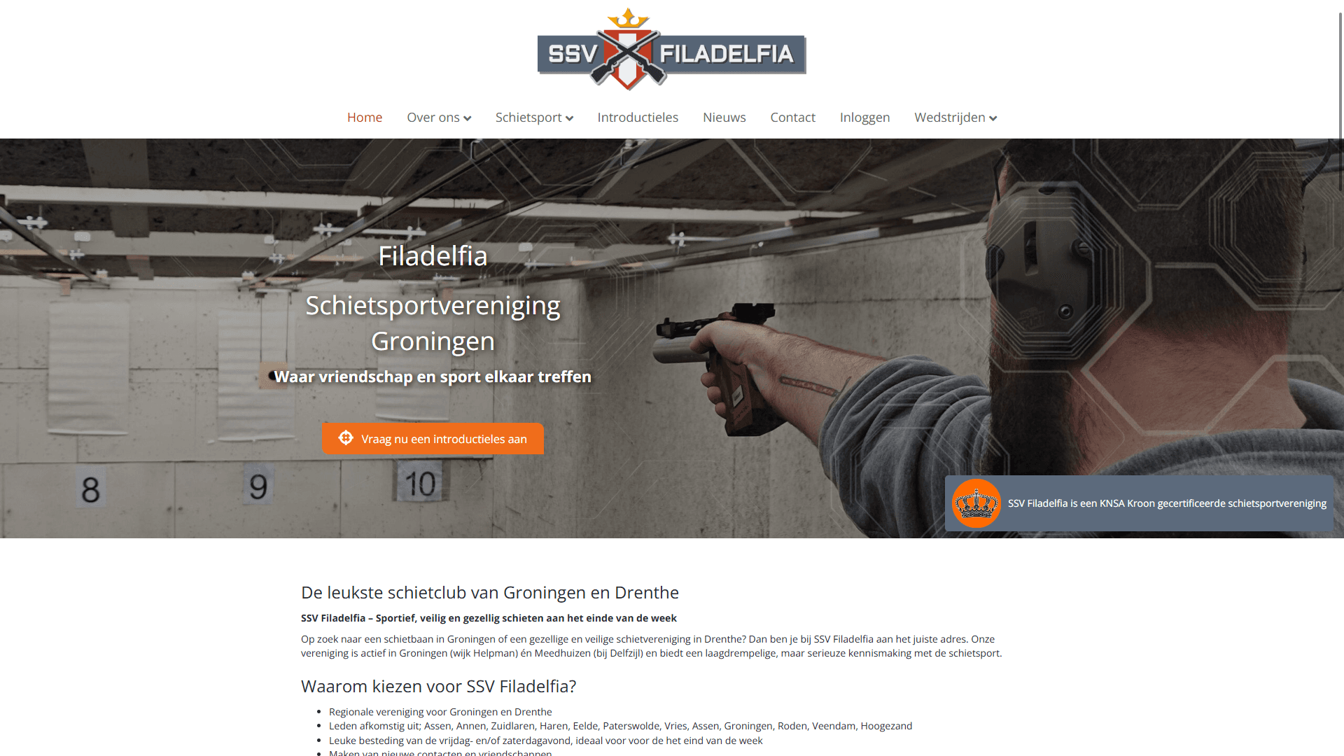 Website SSV Filadelfia